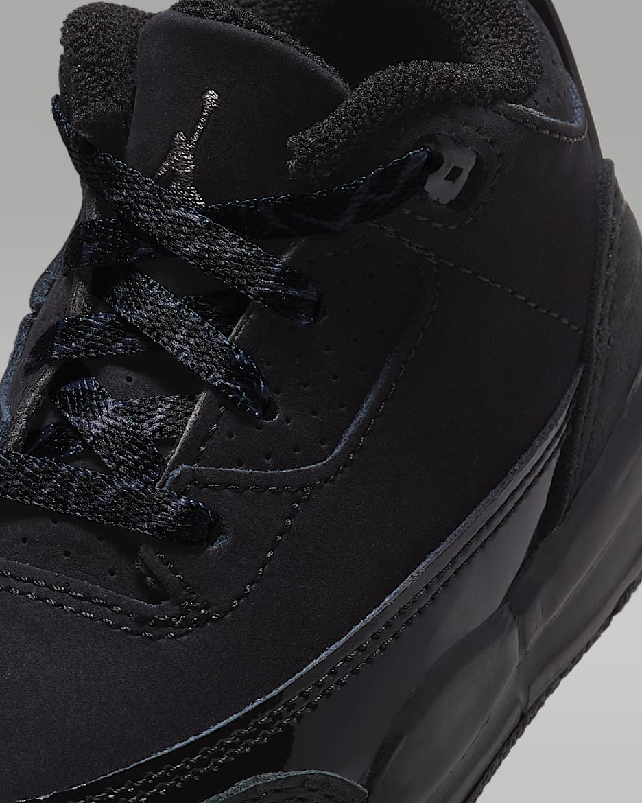 Jordan 3 Retro Black Cat Baby Toddler Shoes. Nike